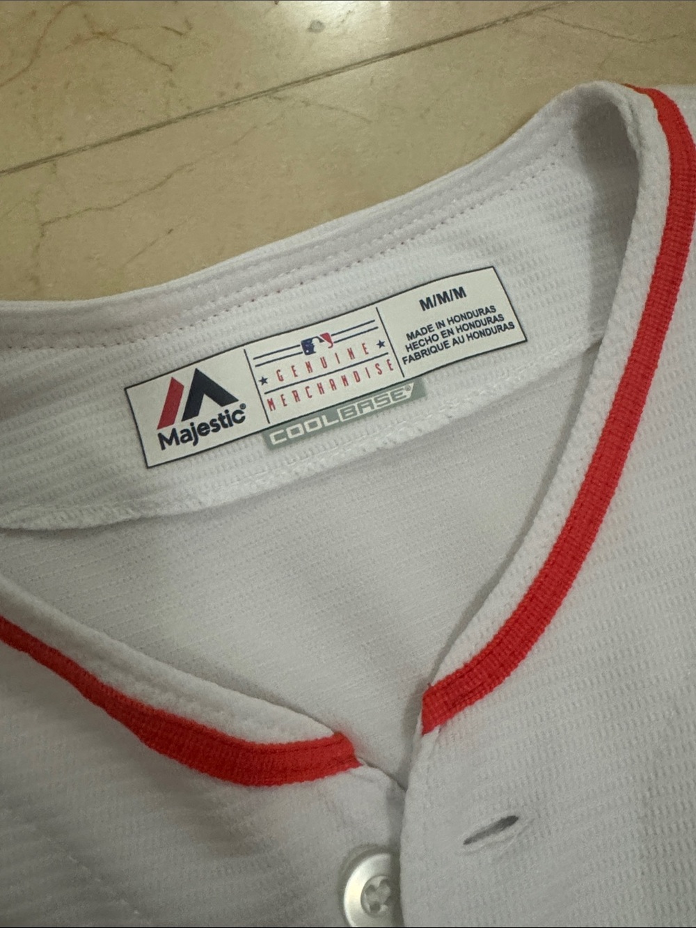 Miami Marlins White Button Down Jersey - Picture 2 of 3